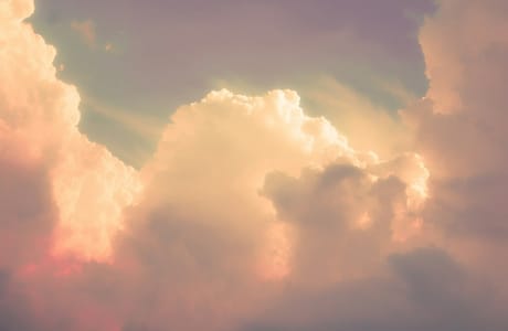 Blue-sky clouds encoded as JPEG